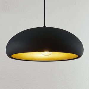 B-Ware Lindby Pendelleuchte Hängeleuchte Gerwina LED Lampe dimmbar schwarz/gold 40cm