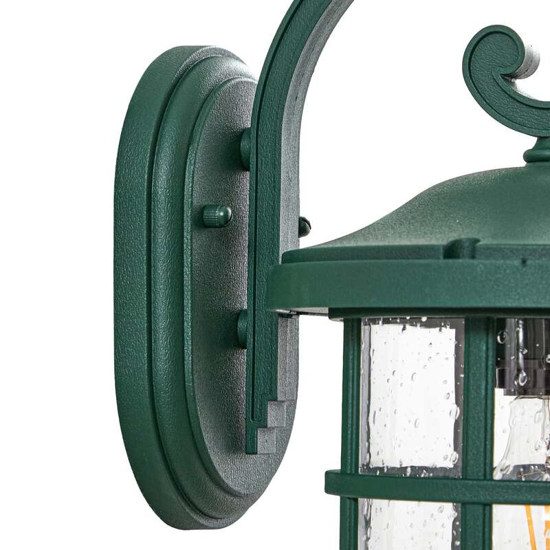 Lindby Außenwandleuchte Außenlampe Ankea grün Glas Kunststoff E27 LED IP23 - 4255830907166