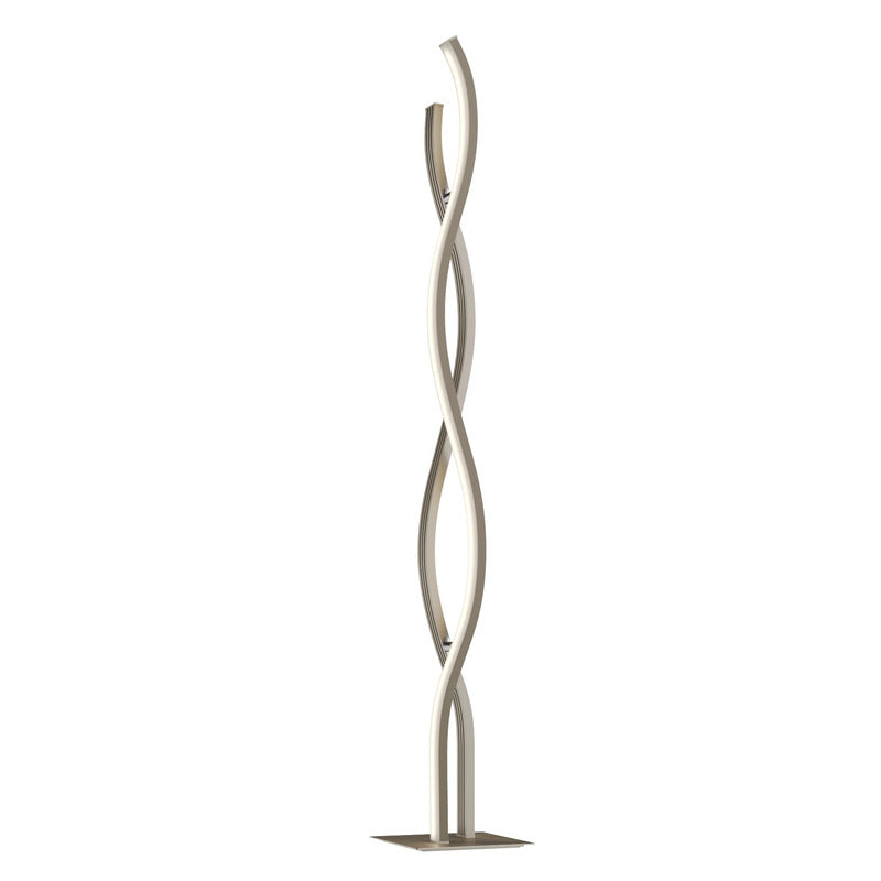 Lucande Stehleuchte Stehlampe LED Mairia Alu Wohnzimmer dimmbar wellenförmig - 4251096572919
