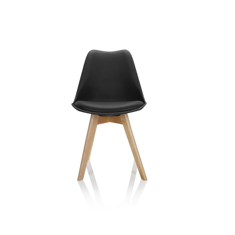 hjh OFFICE Besucherstuhl Schalenstuhl SCANDI Kunststoff schwarz 4er Pack Möbel - 4064323007159