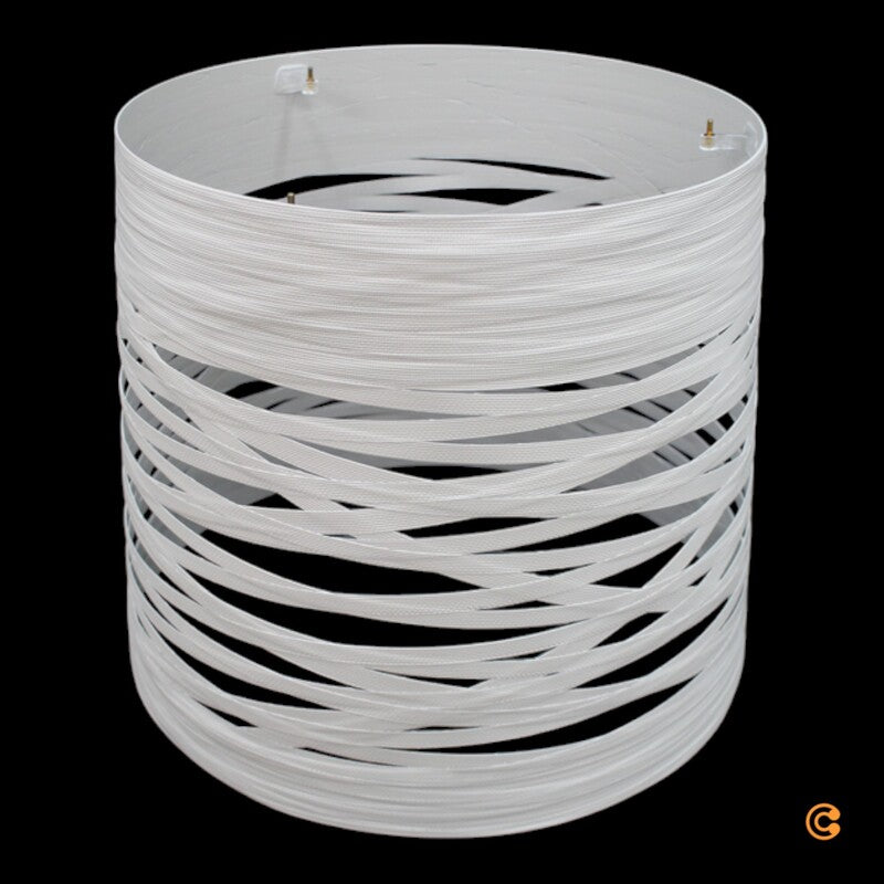 Foscarini Tress Grande LED Hängeleuchte Lampenschirm 48x41cm greige grau beige - 8025594066050