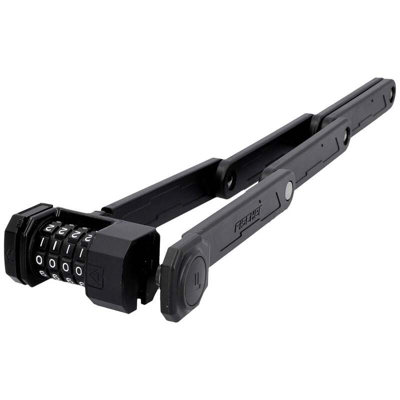 Fischer Fahrrad Faltschloss Zahlenschloss PROTEC FN85 85cm schwarz 25mm dick - 4008153029479