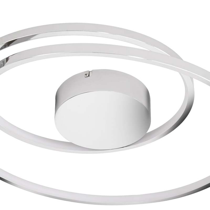 Lucande Deckenlampe LED Maire dimmbar Lampe Leuchte chrom Ø50cm warmweiß - 4251096573879