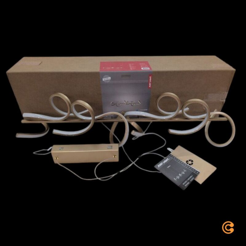 JUST LIGHT Hängeleuchte Curls LED Pendelleuchte dimmbar messing 99cm 5320 Lumen - 4043689959890