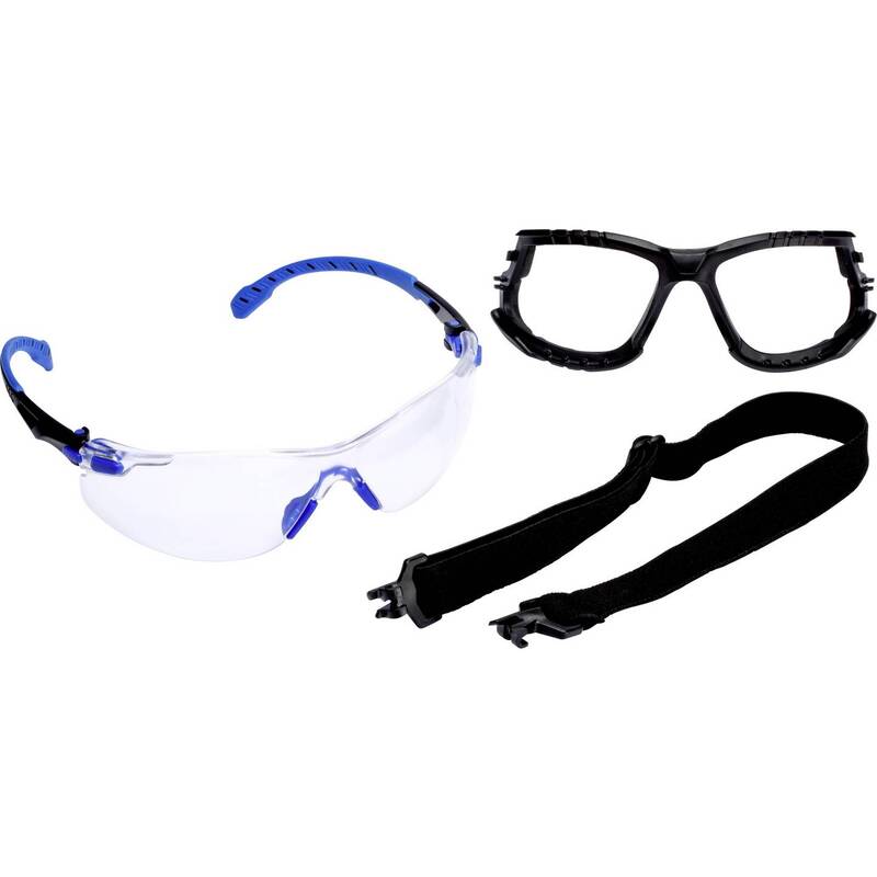 3M Schutzbrille S1101SGAFKT Antibeschlag-Schutz Polycarbonat Blau-Schwarz 74g - 4054596062962