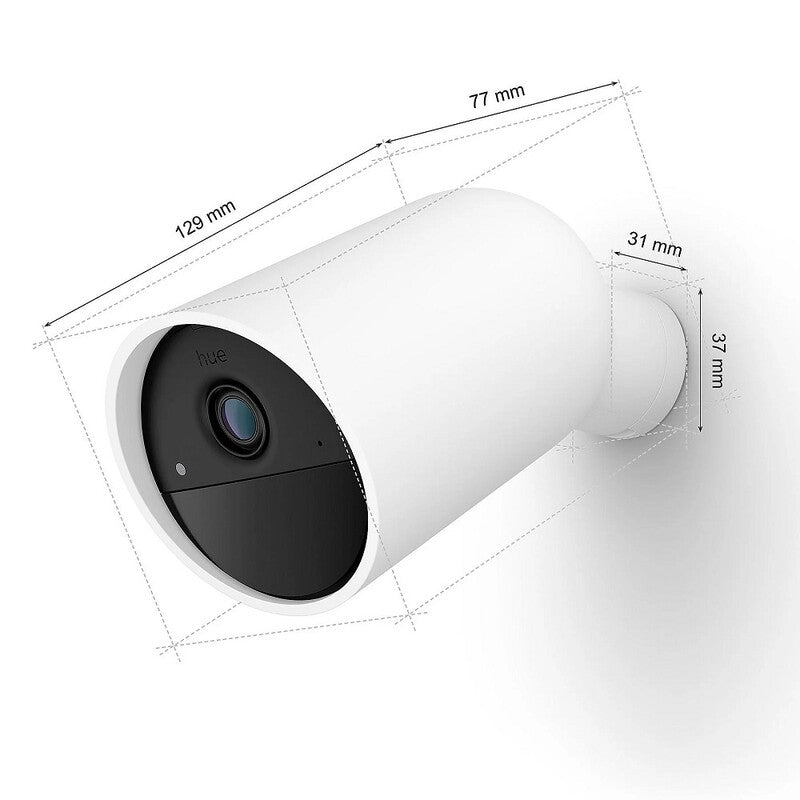Philips Hue Kamera Überwachungskamera Secure weiß kabellos Heimkamera 1 Stück - 8719514492936