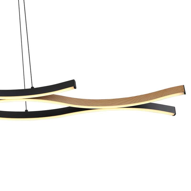 Globo Hängelampe Hängeleuchte Geronimo LED Pendelleuchte Lampe schwarz - 9007371451043
