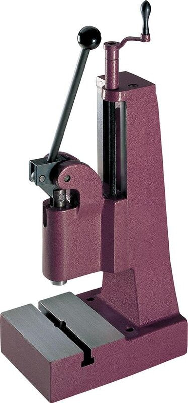 Berg & Schmid Handhebelpresse Presse 800kp T-Nute verstellbare Arbeitshöhe Stahl - 4330816412558