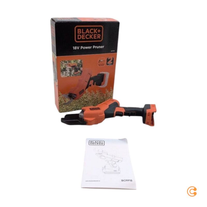 Black & Decker Akku-Gartenschere 18V Li-Ion Schere ohne Akku 25mm orange 1.3kg - 5035048788448