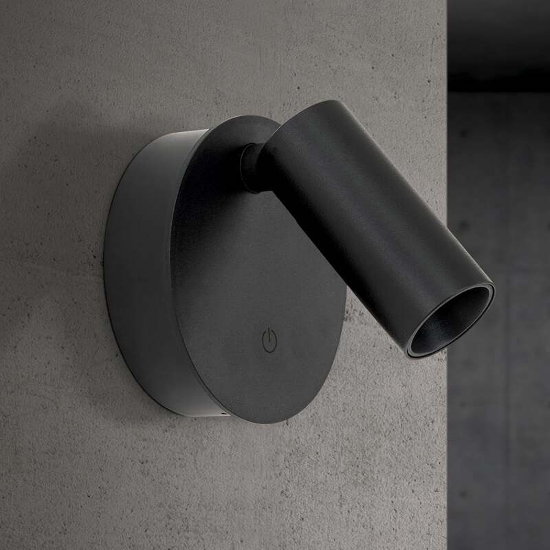 Wandstrahler Leuchte Luxy LED Akku CCT Dimmer Schwarz Aluminium - 9003090280674