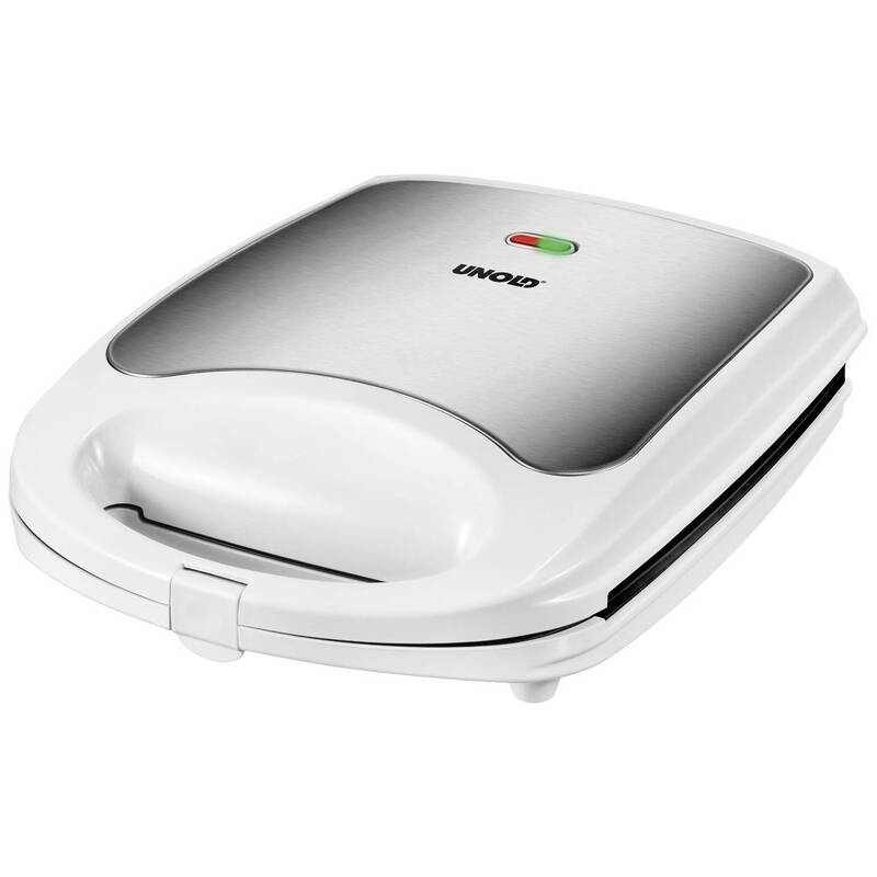 Unold Sandwich-Toaster Quadro klappbar 1100W für 4 Sandwiches Weiß Schwarz - 4011689484803