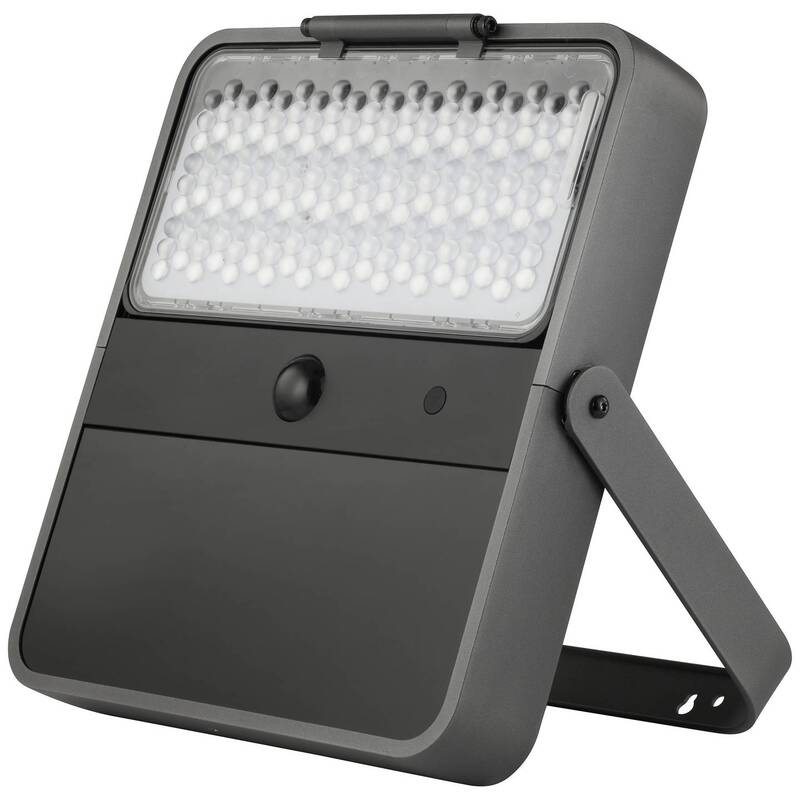Sygonix Solar-Außenwandleuchte Wandleuchte Wandlampe LED 30W Neutralweiß Schwarz - 4064161238548