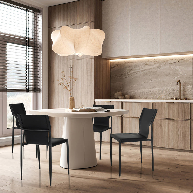 Besucherstuhl ELLON V Kunstleder schwarz 4-Fuß-Stahlgestell hjh OFFICE - 4064323038979
