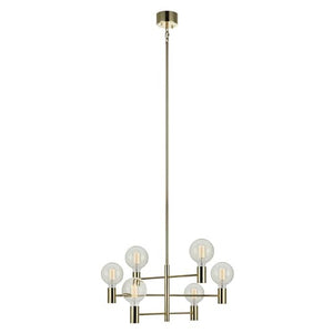 B-Ware Markslöjd Hängeleuchte Capital messing 6-flammig Deckenlampe Pendelleuchte E27