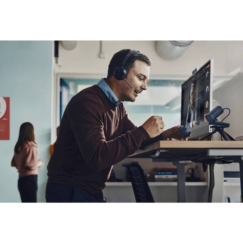 HP Poly Voyager Focus 2 On Ear Headset Bluetooth Stereo Noise Cancelling - 0198122157235