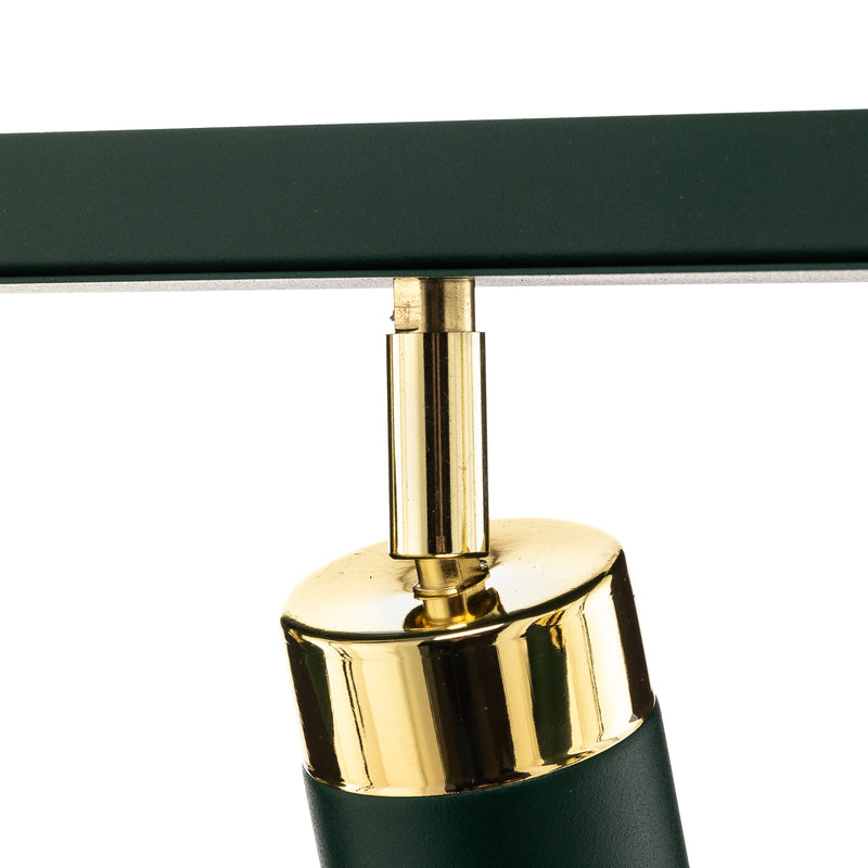 Eko-Light Deckenstrahler Joker LED Strahler dimmbar grün gold 3-flammig 45x6cm - 5902693777199