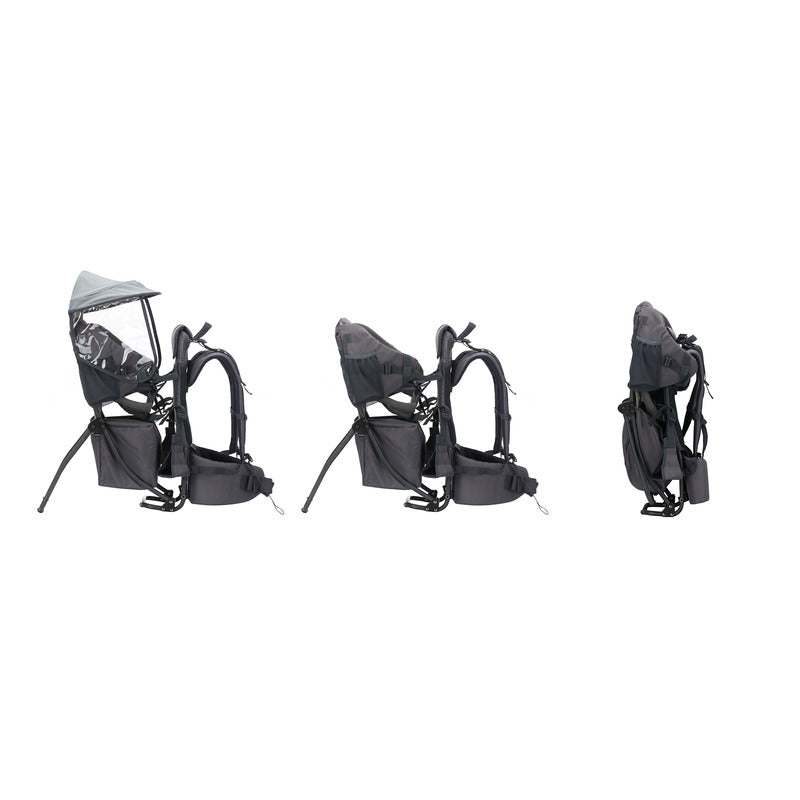 fillikid Rückentrage Elite für Kinder ab 6 Monaten bis 20 kg grau mit Zubehör - 9120123448266