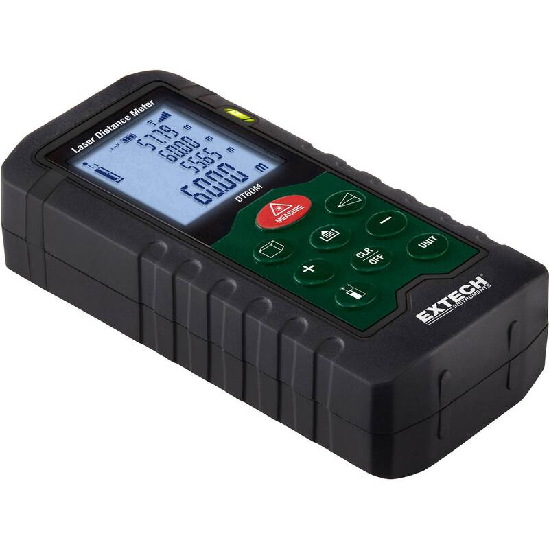 Extech Laser-Entfernungsmesser DT60M 60m Messgerät mit Additionsfunktion 100g - 0793950520604