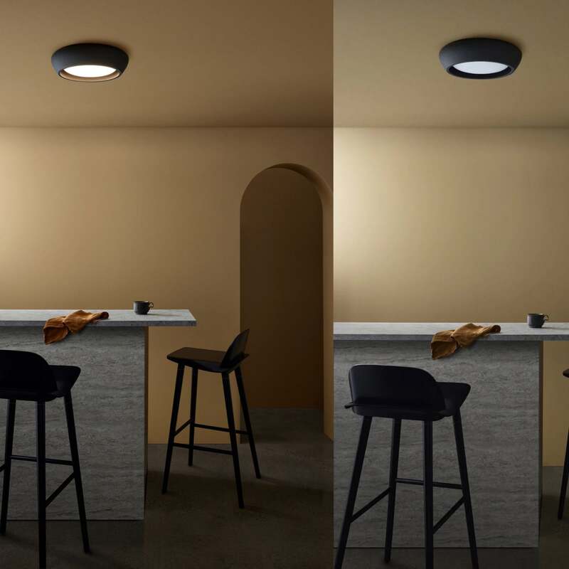 Beacon Deckenleuchte Fjord LED Lampe Gips dimmbar schwarz Ø28cm 1x18W IP20 - 9333509212621