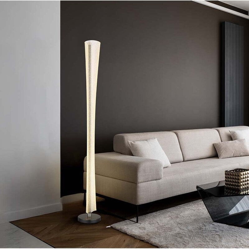 Lampadaire De Bureau Anthracite Mat Acrylique Bulles D'Air LED H 155 Cm - 9007371578337