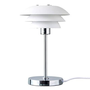 B-Ware Dyberg Larsen DL16 Tischleuchte Schreibtischlampe Bürotischlampe G9 weiß 2 STÜCK