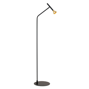 B-Ware Odeon Stehlampe LED Standlampe Touchdimmer schwarz messing Eisen Aluminium