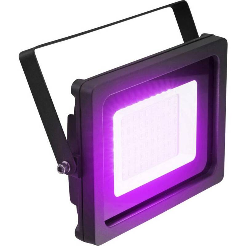Außenstrahler Fluter LED Strahler Violett IP65 wetterfest Gehäuse SMD Schwarz - 4026397676785