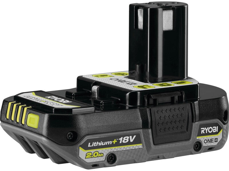 Ryobi Akku-Bohrschrauber Winkelschleifer RCK183D-120S 18V 6-teiliges Set grün - 4892210216519