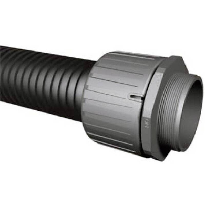 HellermannTyton Wellrohr Schutzschlauch Polypropylen 11,8 mm Schwarz 20 Meter - 2050001311689