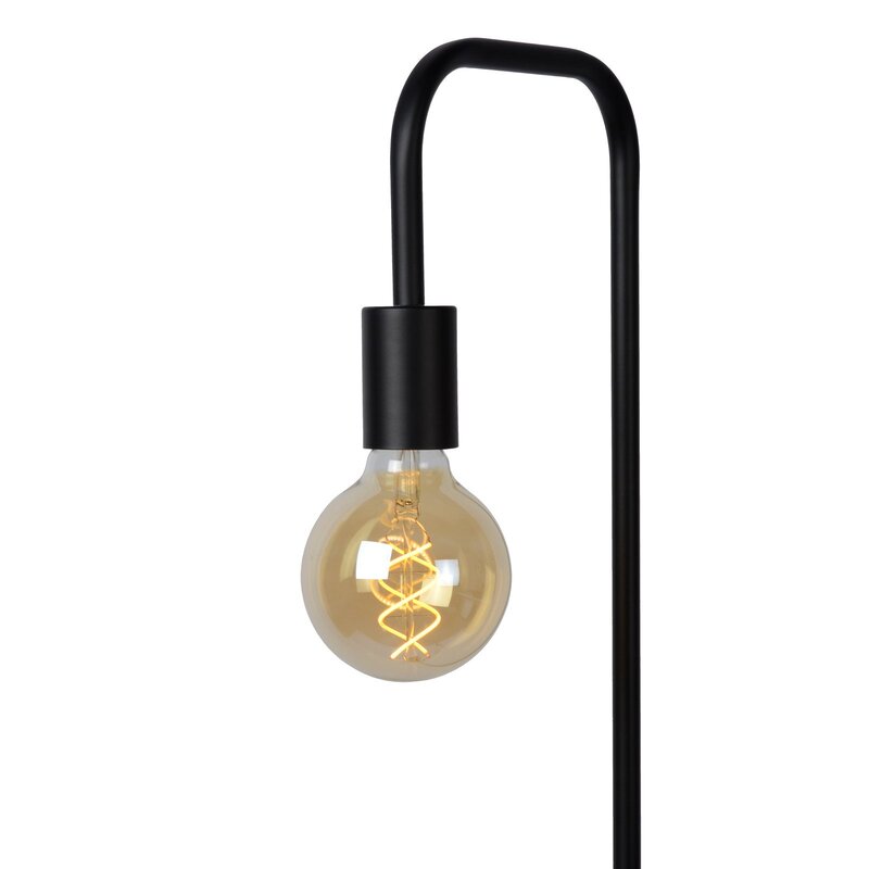 Lucide Stehleuchte Bodenlampe Lorin Schwarz Wohnzimmer Lampe Standlampe - 5411212450685