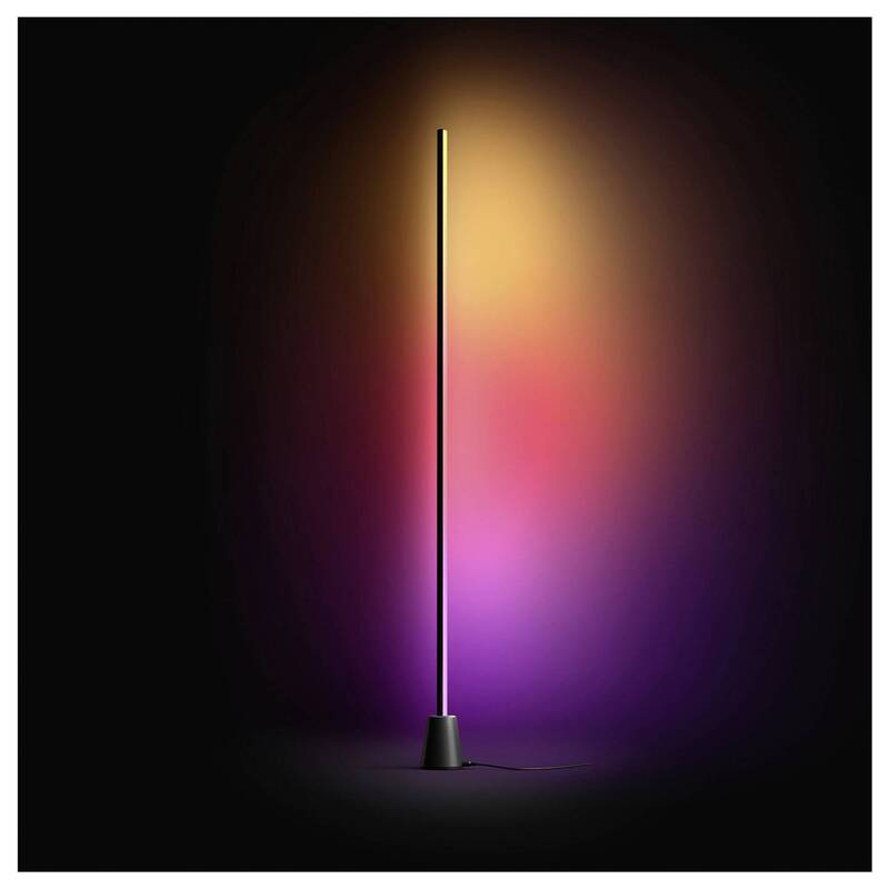 Philips Hue Stehlampe RGBW LED Lampe dimmbar App steuerbar Schwarz 135cm Leuchte - 8721103144973