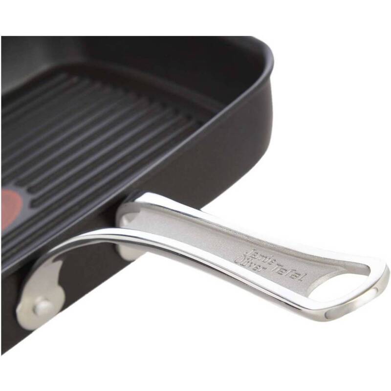 Tefal Grillpfanne Guss Alu 23x27cm Bratpfanne schwarz Handtuchheizkörper stabil - 3168430244276