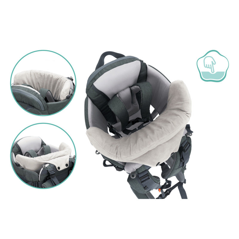 Fillikid Rückentrage Adventure Grau Melange Ergonomische Tragehilfe 20kg - 9120110466310