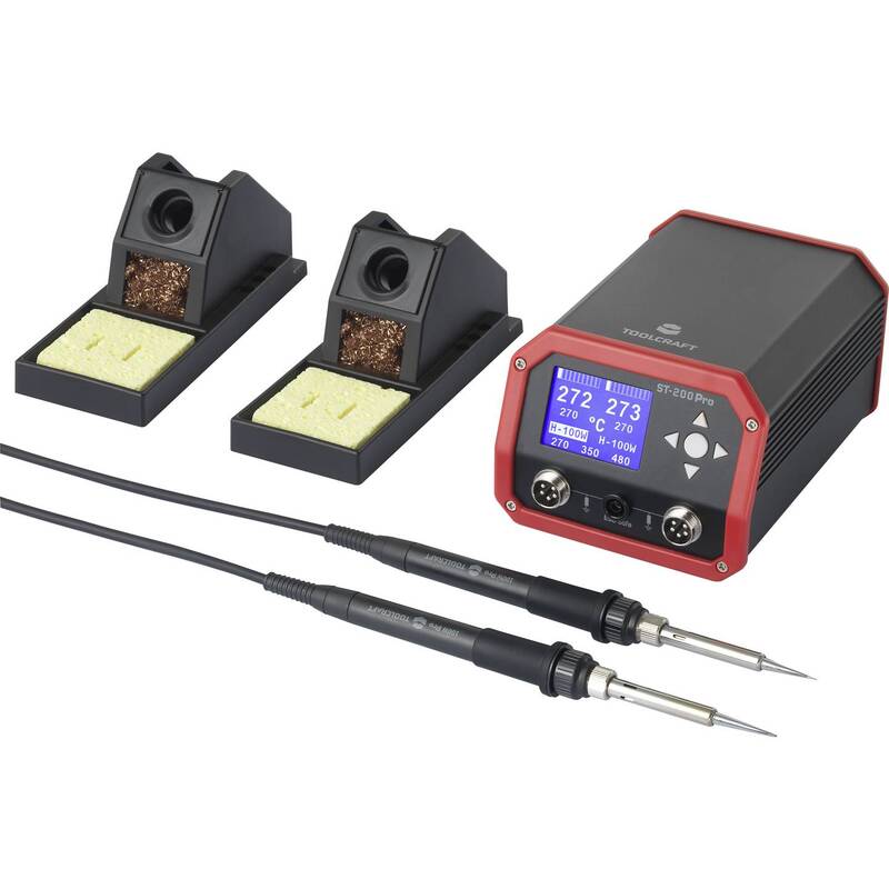 TOOLCRAFT ST-200 Pro Lötstation 230 W Löt Station Elektrogerät Elektronik - 4064161023069