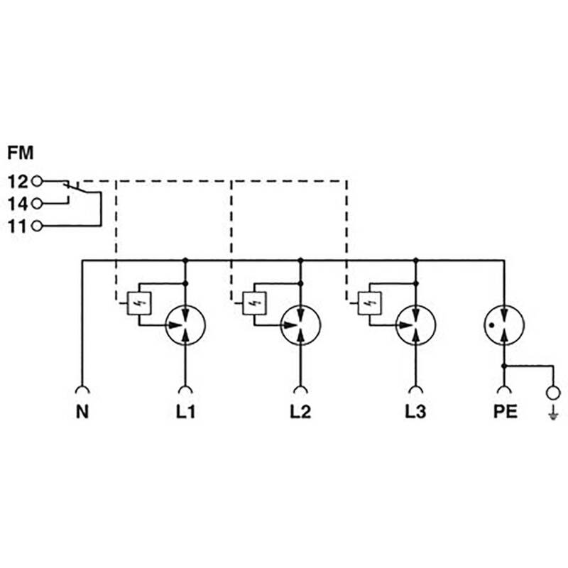 Phoenix Contact Kombiableiter FLT-SEC-ZP2-3S-255/7.5 20kA IP20 Lichtgrau - 4063151187316