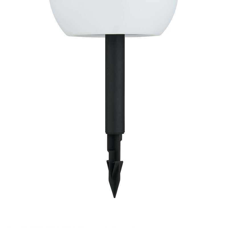 Lindby LED Gartenlampe Außenleuchte Lago RGBW 3er Set Kugeln Erdspieß weiß 51cm - 4251096567434