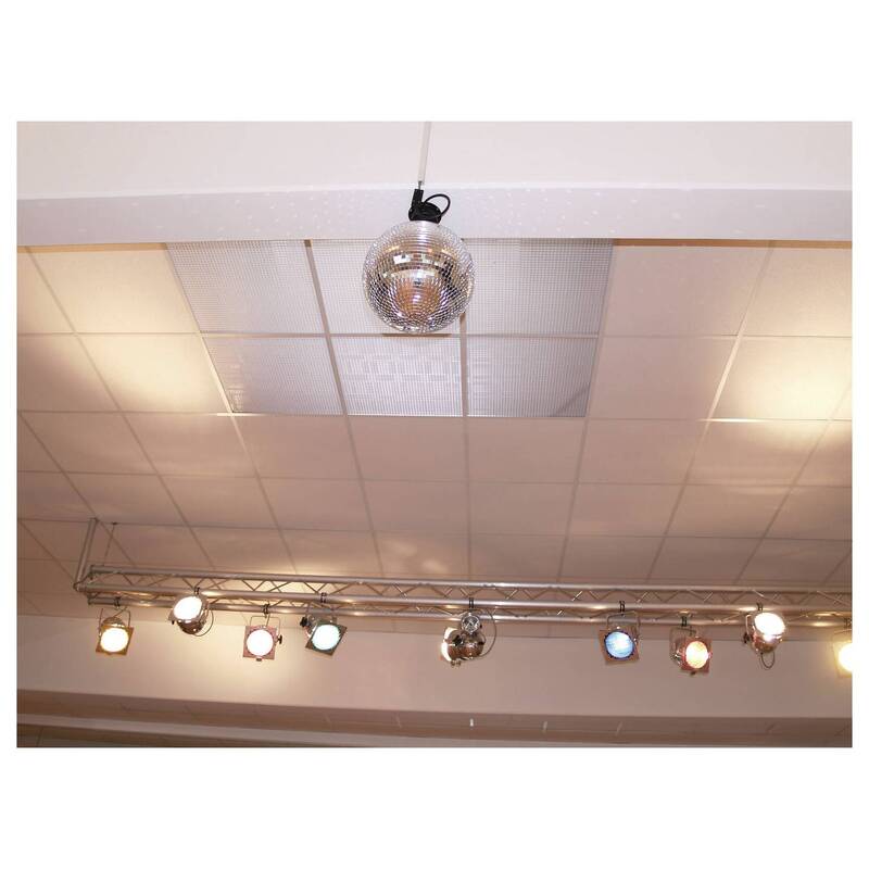 SPIEGELKUGEL 30 CM mit Motor 1.5 U/min für Partys und Veranstaltungen - 4016138037043