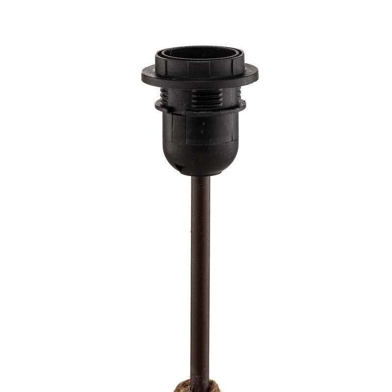 Tischlampe Seregon Steindekoration Lampe E27 creme braun 63cm Höhe 30x25cm - 8030626531215