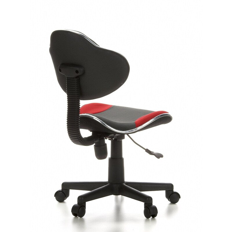 hjh OFFICE Kinderschreibtischstuhl Kinderstuhl KIDDY GTI-2 Stuhl Stoff grau rot  - 4260182531136