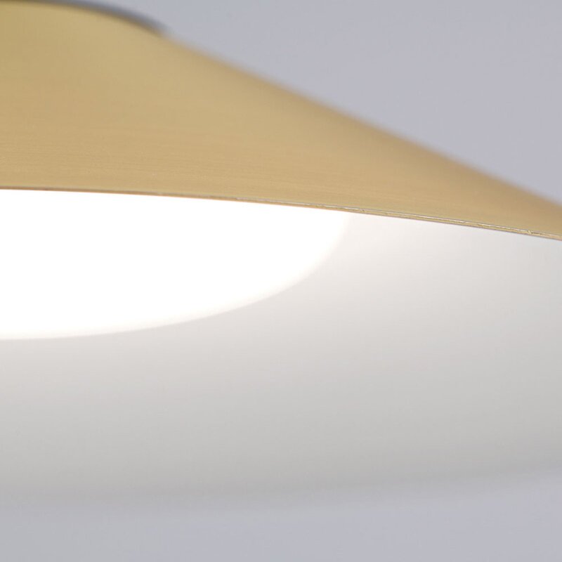 ORION Pendelleuchte Hängelampe LED Gourmet messing matt Schirm schwarz Stahl Tex - 9003090266753