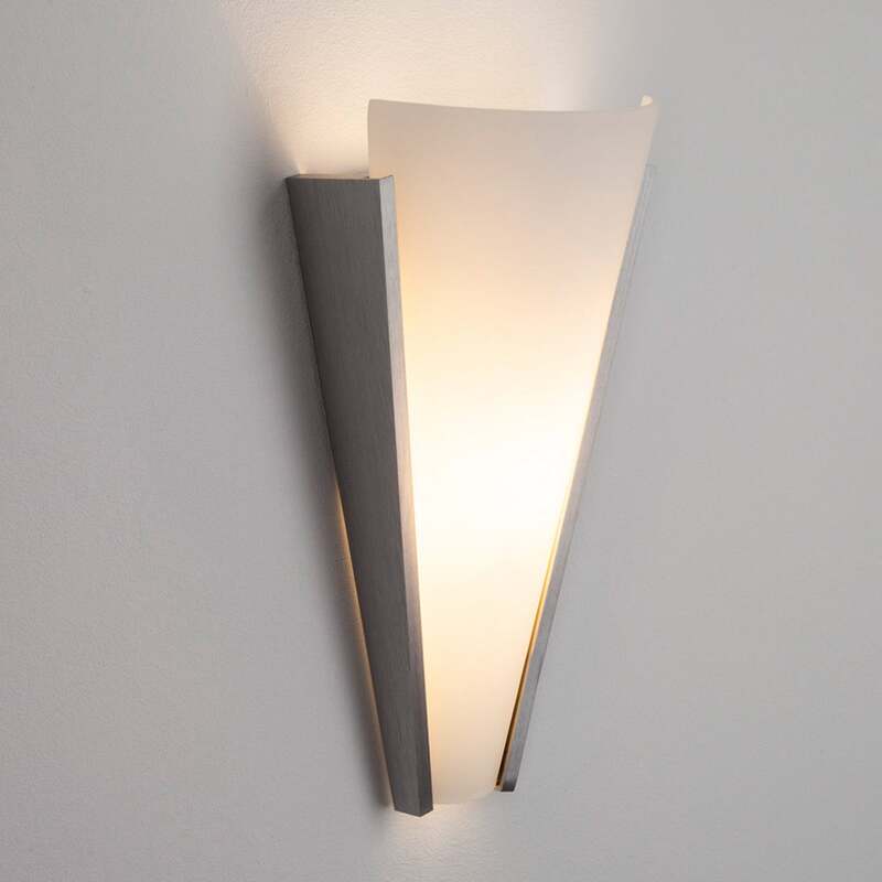 Lindby Wandleuchte Magnus LED Wandlampe dimmbar Glas Aluminium weiß 31cm - 6291105706360