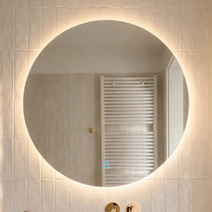 B-Ware Lucande LED-Spiegel Celestiel rund beheizbar CCT Ø 60 cm SIEHE TEXT/FOTO963