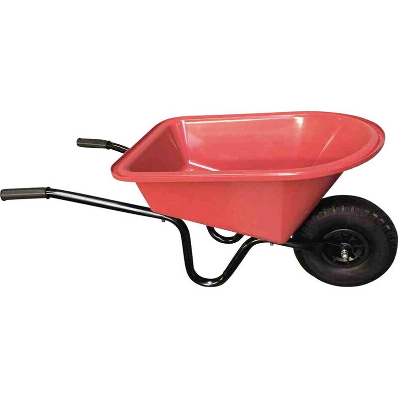 FORT Kinderschubkarre Gartenwagen Rot 10kg Tragkraft Polypropylen 930x425x450mm - 8711755356060