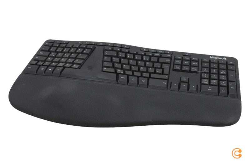 Microsoft Ergonomic Kabelgebunden Tastatur Deutsch QWERTZ PC-Tastatur Schwarz - 0889842438451