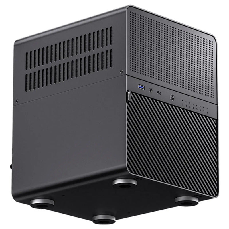 Jonsbo N3 NAS Gehäuse Mini-ITX Aluminium schwarz 3,5 Zoll HDDs 8-fach Hot-Swap - 6970620553184