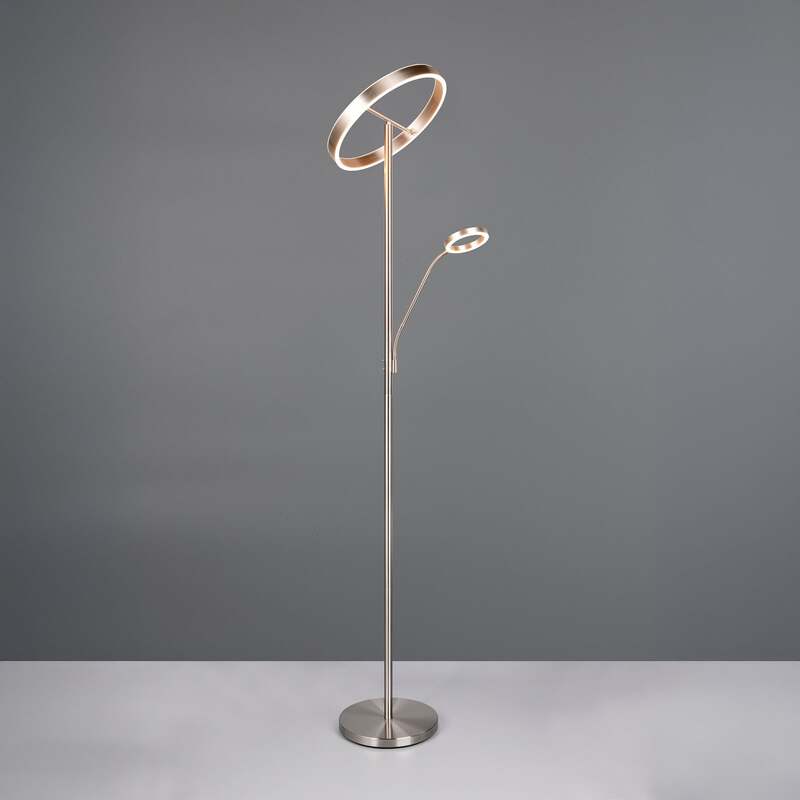 TRIO LIGHTING LED Stehlampe Leuchte Willis nickel Metall CCT Dimmer 180 cm288 - 4017807618129
