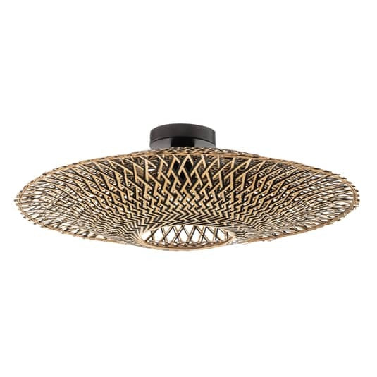 Good&Mojo Bali Deckenlampe Deckenlampe Lampe Leuchte E27 Bambus Eisen Ø 60 cm - 8716248086233