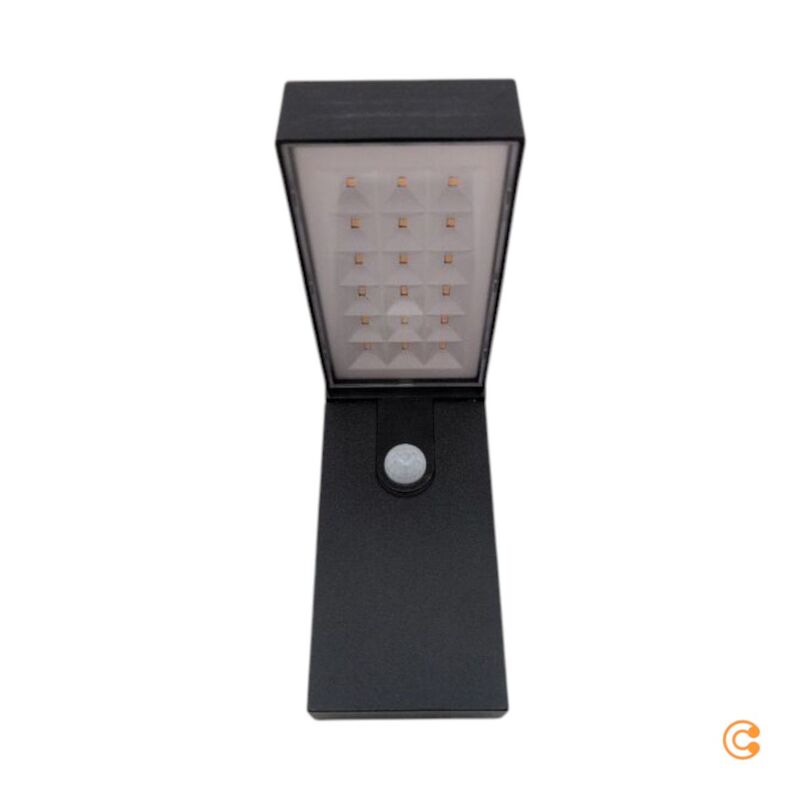 Nordlux Wandleuchte Außen LED Solar Alya mit Bewegungsmelder schwarz IP44 400lm - 5704924004971
