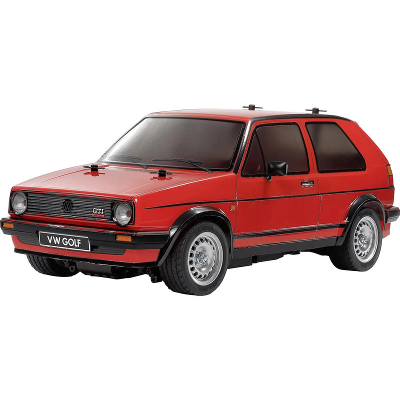Tamiya RC Modellauto VW Golf II GTI 16V Bausatz Elektro Straßenmodell 1:10 - 4950344587483