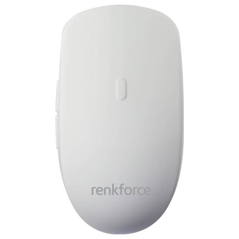 Renkforce RF-WRM-300 Hygiene-Maus Kabellos Optisch Weiß 5 Tasten SIEHE TEXT/FOTO - 4064161336992